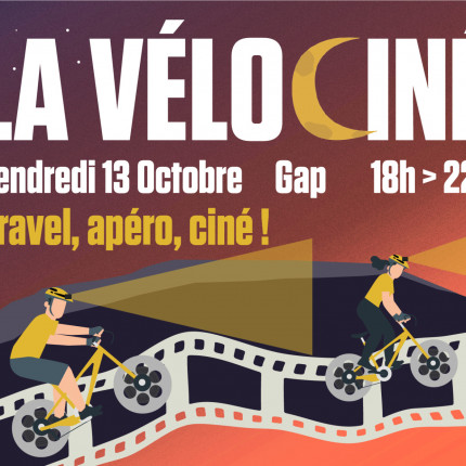 VéloCiné à Gap, vendredi 13 octobre, à la Cinémathèque d'Images de Montagne.